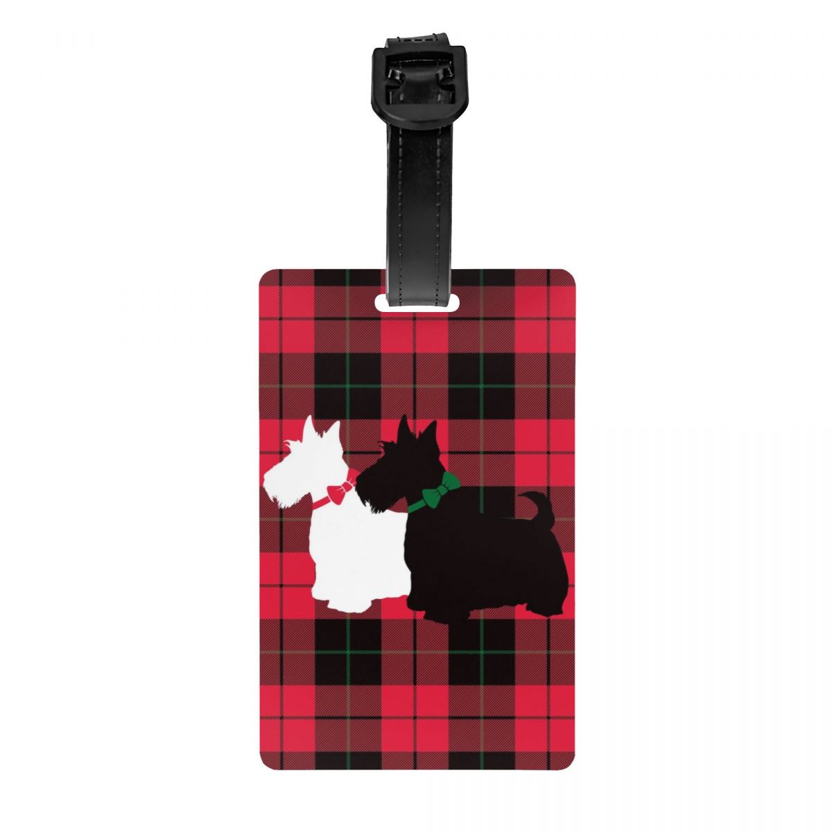 Travel Accessories Vogue - Benutzerdefinierte Vogue Tartan Scottie Dog Gepäckanhänger
