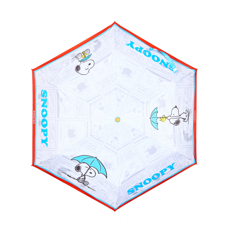 Travel Umbrella Compact - PEANUTS Snoopy Regenzeit-Serie Regenschirm Niedlicher Cartoon
