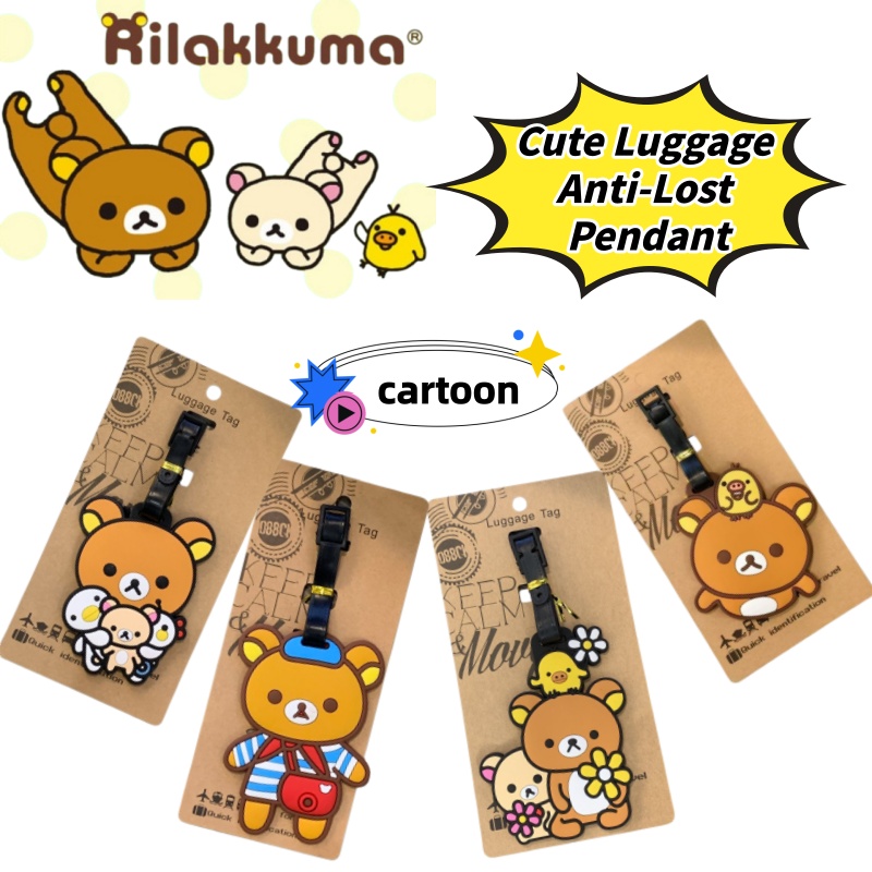 Travel Accessories In Japan - Rilakkuma Kreativer Personalisierter Gepäckanhänger Anti-Verlust-Anhänger Niedlicher