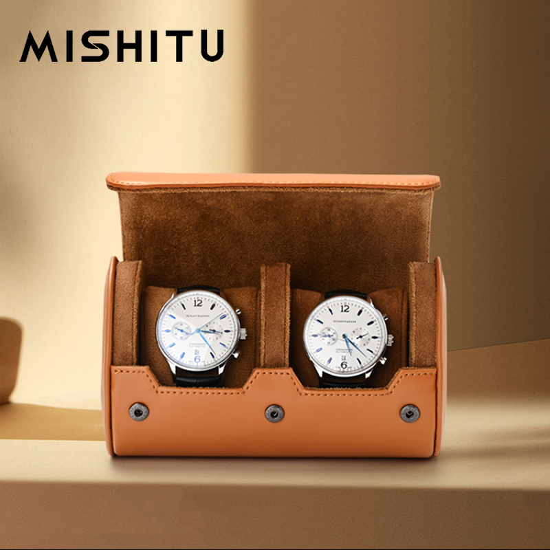 Travel Accessories Men - MISHITU 1/2/3-Slot Uhr Lagerung Rolle Reisetasche