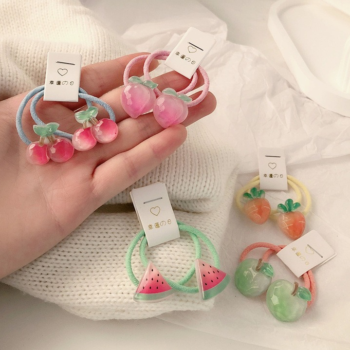 Travel Accessories For 4 Year Old - Kinder-Haargummis mit Karotten, 5 Paar, rutschfeste,