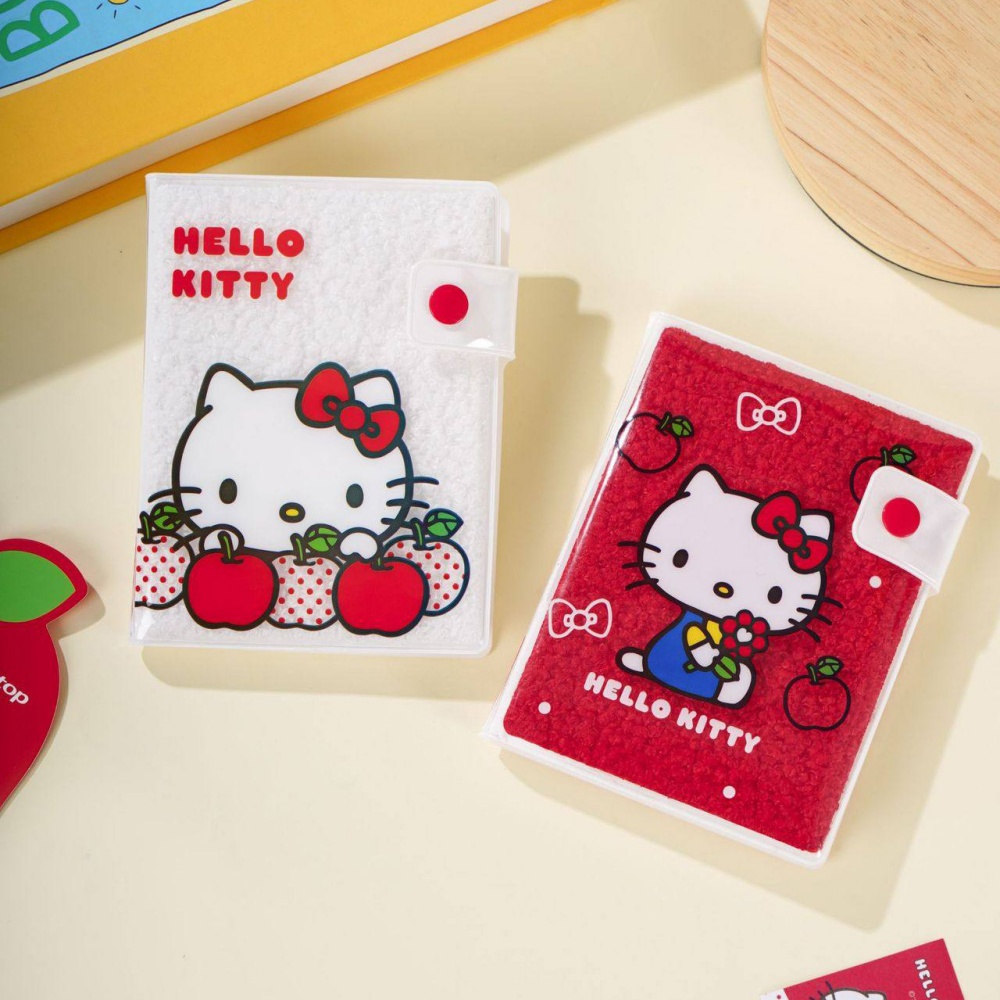 Travel Accessories In Japan - Original Hello Kitty Plüsch-Schnappverschluss-Tagebuch Sanrio Kt