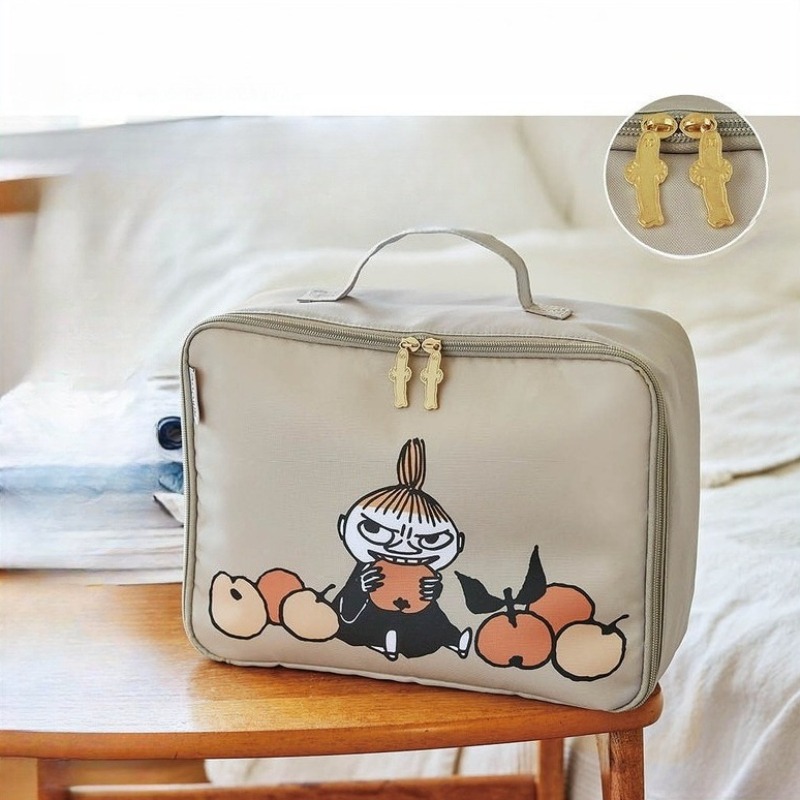 Travel Accessories Logo - Heiße Anime-Moomins-Serie Kleidertasche Kawaii Cartoon Little