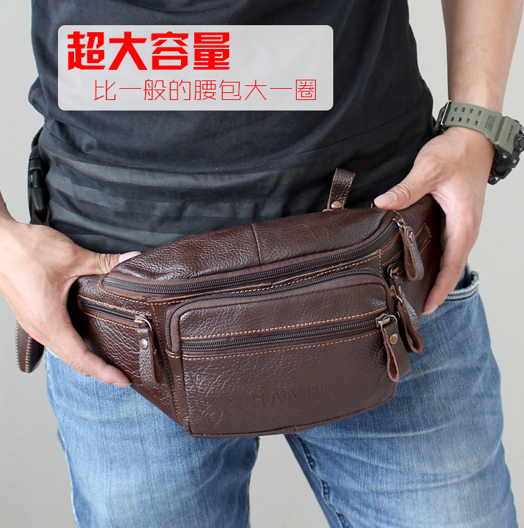 Travel Accessories Men - Echtes Rindsleder Gürteltasche Männer Lustige Packung