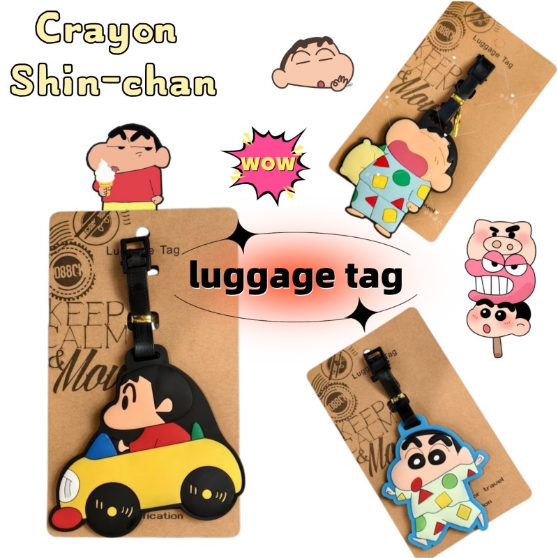 Travel Accessories Logo - Crayon Shin-chan Cartoon Anime Persönlichkeit Mode-Gepäckanhänger