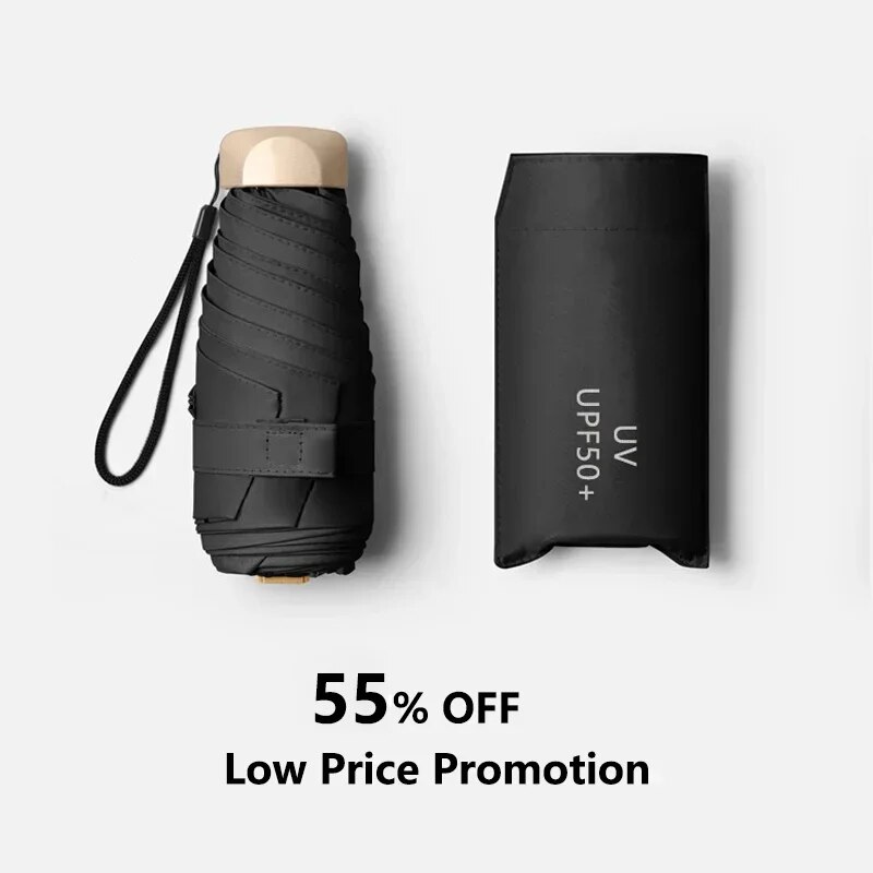 Travel Umbrella Compact - 1 Stück 55 % Rabatt auf