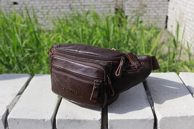 Echtes Rindsleder Gürteltasche – Travel Accessories Men Bewertung und Preis