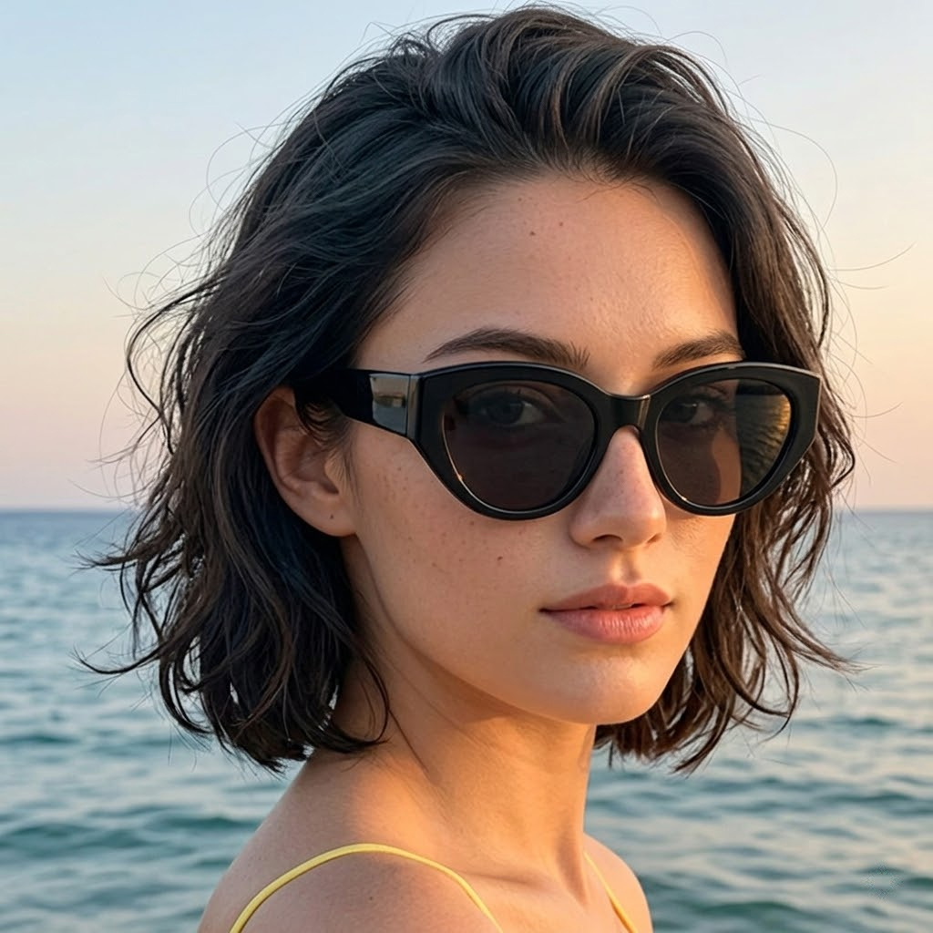 Klassische Cat-Eye-Sonnenbrill – Travel Accessories Luxury Bewertung und Preis