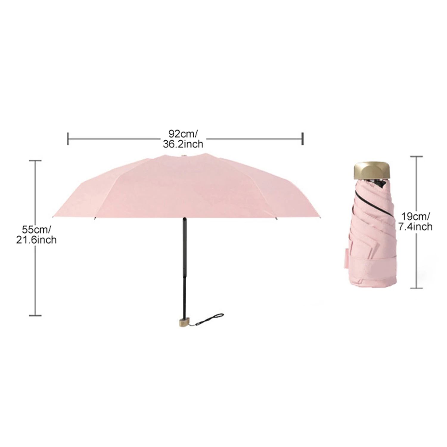 Kompakter faltbarer Regenschir – Travel Umbrella Compact Bewertung und Preis