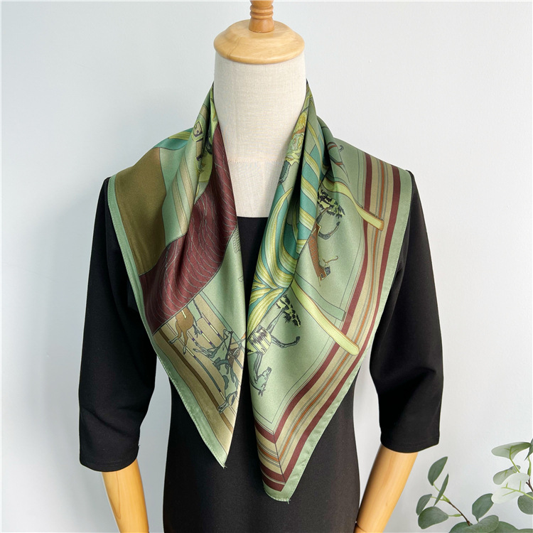 65CM Grüner Seidenschal Luxus  – Travel Accessories Luxury Bewertung und Preis